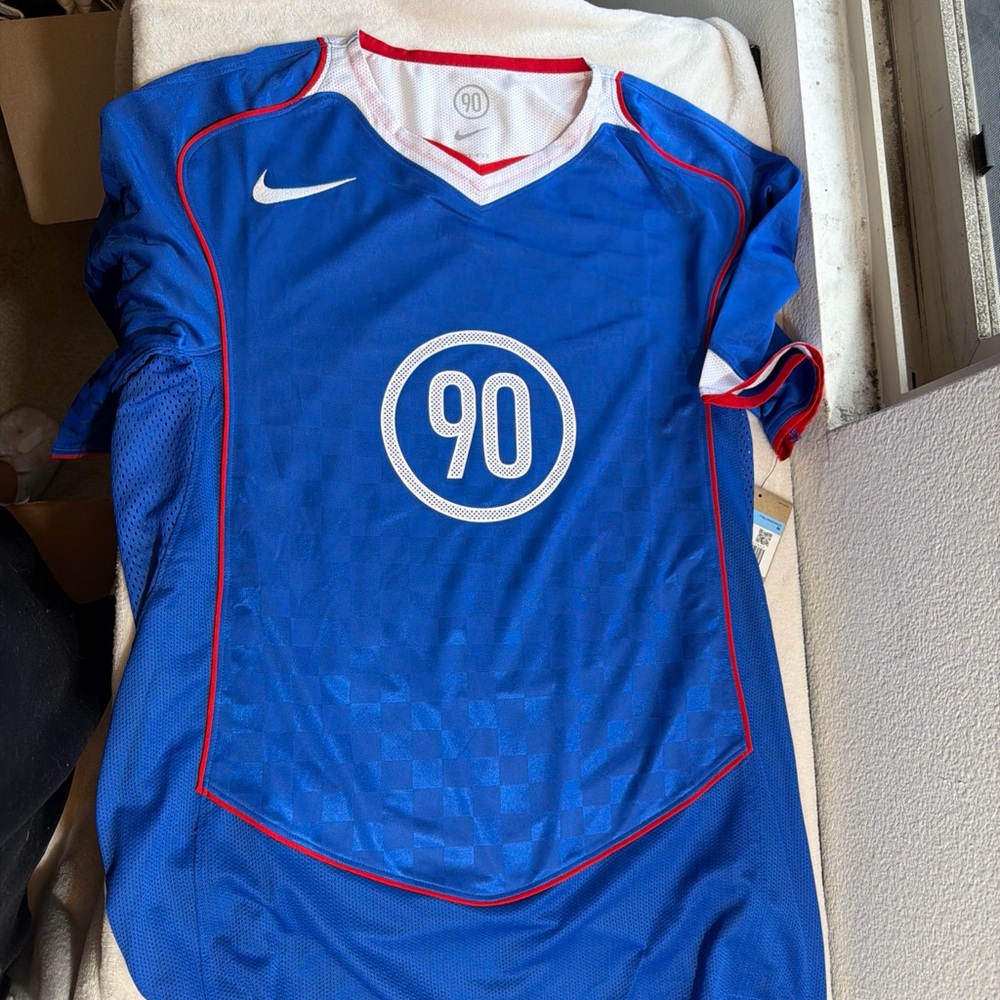 Nike Blue and Red Men's Jersey